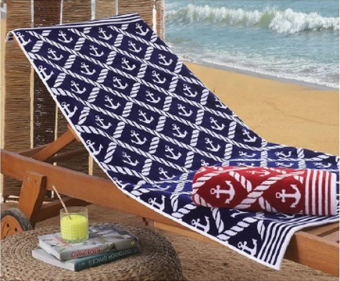 Пестротканое полотенце двухцветное 100х180  - Proffitex