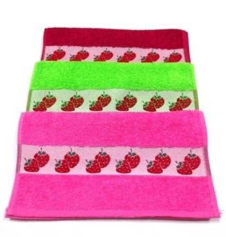 Полотенце кухонное гладкокрашеное Земляника 30х60  - Proffitex