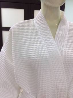 Халат вафельный Турция 210 г/м, кимоно, р-ры  L-XXXL (Белый/Синий/Бежевый/Голубой)  - Proffitex