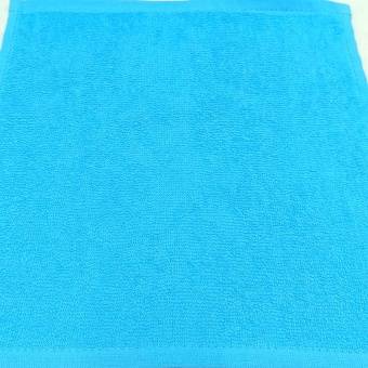 Махровые гладкокрашеные салфетки 30х30 ярко-голубой  - Proffitex
