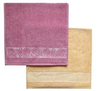 Полотенце кухонное гладкокрашеное Пионы 30х60  - Proffitex