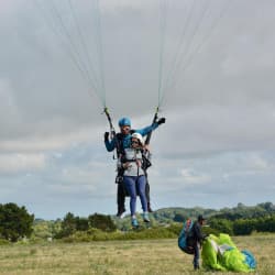 Atterrissage en parapente