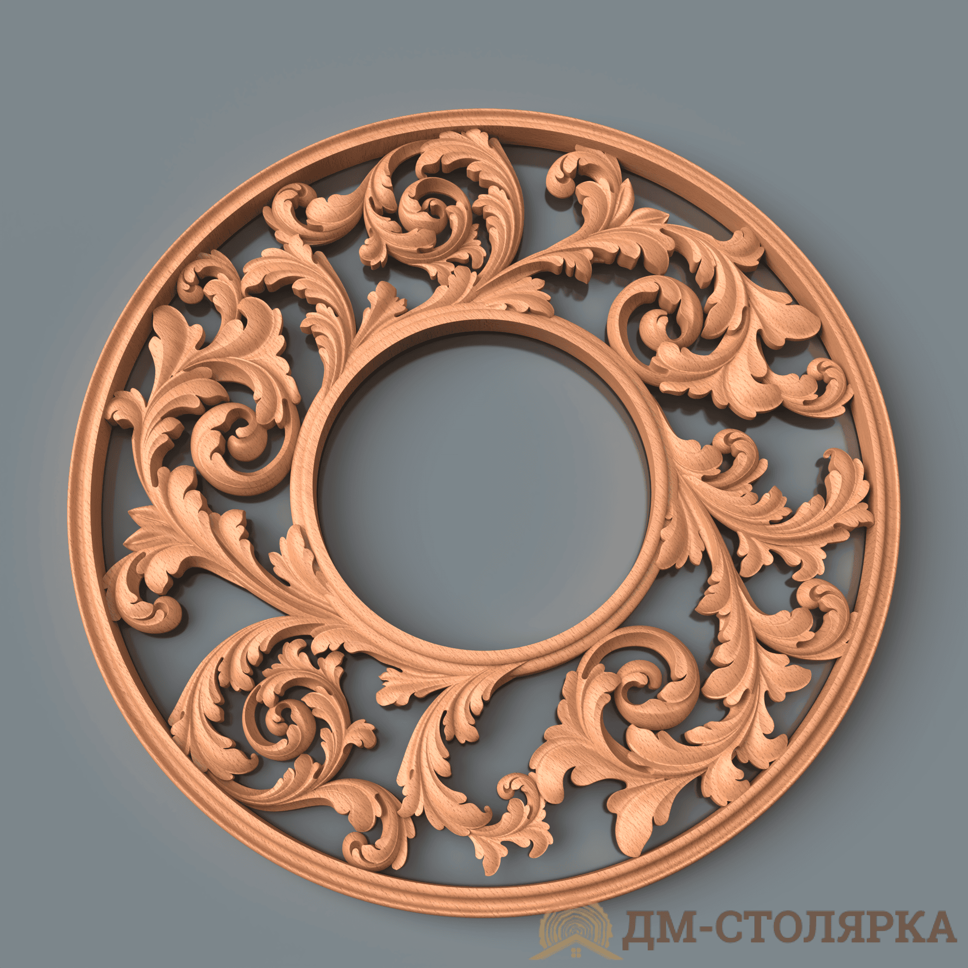 3D модель обрамления часов