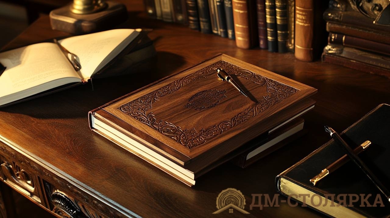 Как деревянная обложка для книг и блокнотов превращает обычную вещь в уникальный аксессуар.
