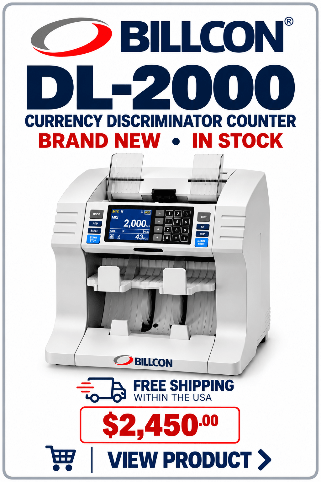 Billcon DL-2000 Currency Discriminator