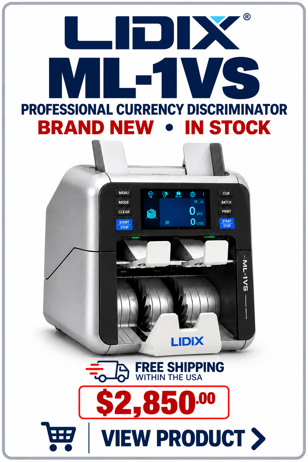 Lidix ML-1VS Currency Discriminator