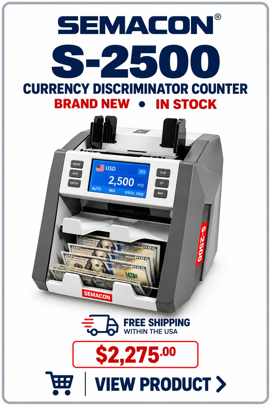Semacon S-2500 Currency Discriminator
