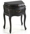 MESITA VINTAGE NEGRA 2 CAJONES