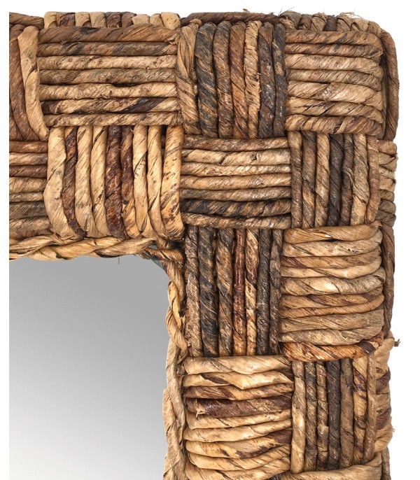 ESPEJO RATTAN CUERDA
