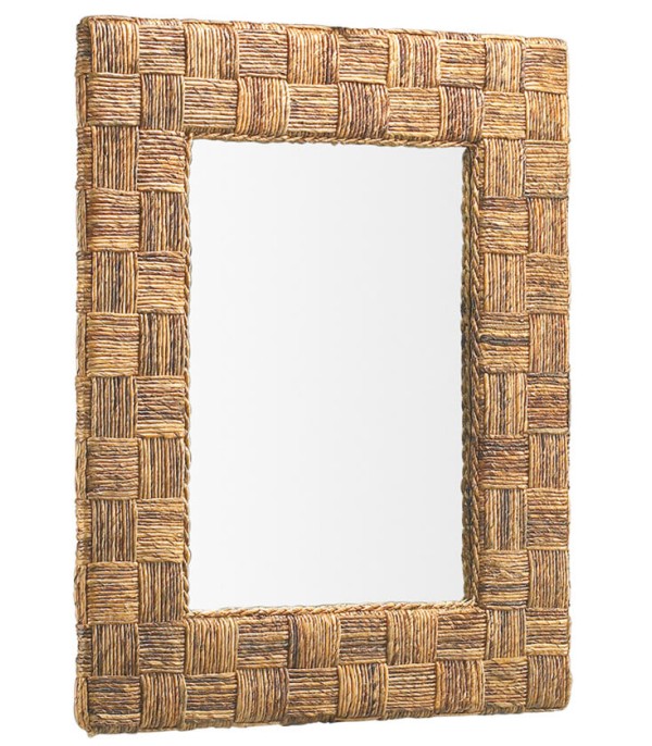ESPEJO RATTAN CUERDA