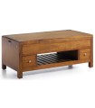 MESA CENTRO FLASH 2 CAJONES 1 HUECO TOP ELEVABLE