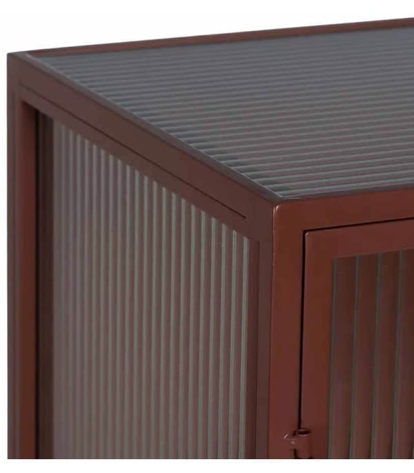 VITRINA TEJA METAL CRISTAL