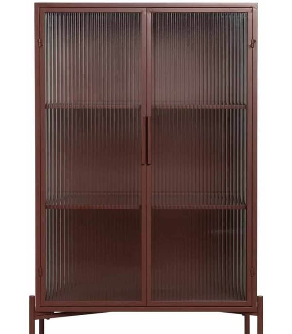 VITRINA TEJA METAL CRISTAL