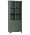 VITRINA VERDE MENTA METAL CRISTAL