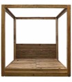 CAMA PINO 202X222X215 CM 180X200