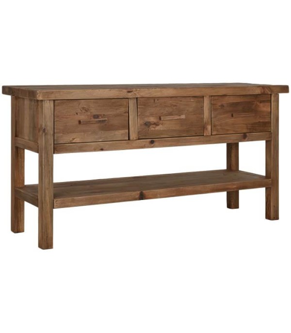 CONSOLA MADERA RECICLADA PINO NATURAL