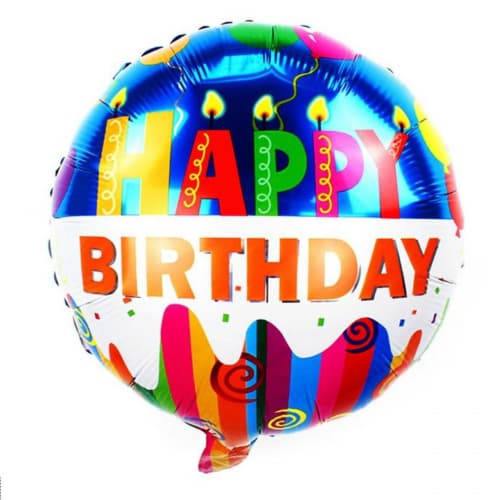 Шары с гелием на день рождения в Москве. Шар-круг 45 см 