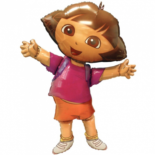 Ходячие шары с гелием. ДАША ПУТЕШЕСТВЕННИЦА 132 СМ Мимо Дутти, Москва