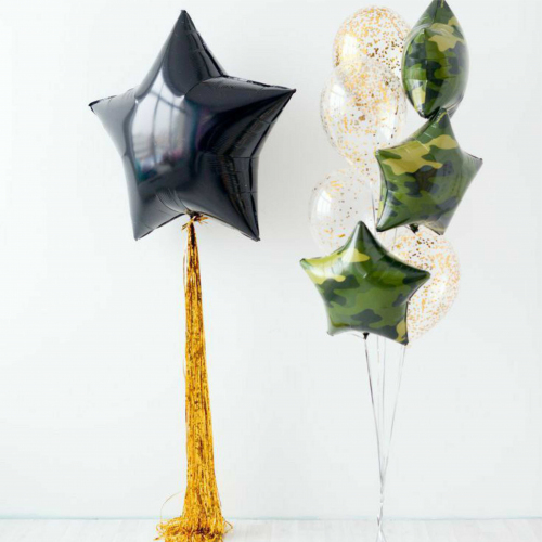 доставка шариков Москва. Шары с гелием на 23 февраля