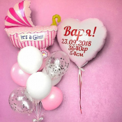 Шары на выписку девочки