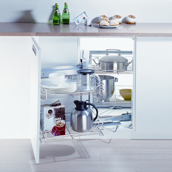 Волшебный уголок PTJ017GA5 ALBA (860-960)х480х560мм левый с доводчиком