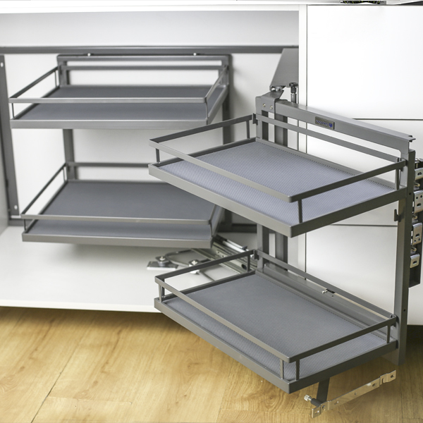 Волшебный уголок UNIHOPPER 2 уровня в базу 900мм, правый, плоский прут, с доводчиком