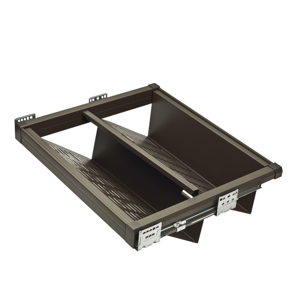 Выдвижная полка для обуви Unihopper 600 мм с доводчиком clip-on Moka