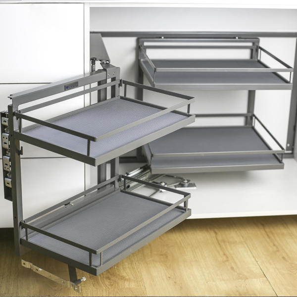 Волшебный уголок UNIHOPPER 2 уровня в базу 900мм, левый, плоский прут, с доводчиком