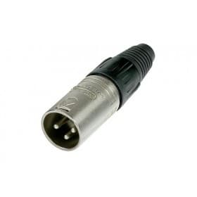 Neutrik NC3MX XLR Macho volante cromado 3 pines (producto descontinuado)