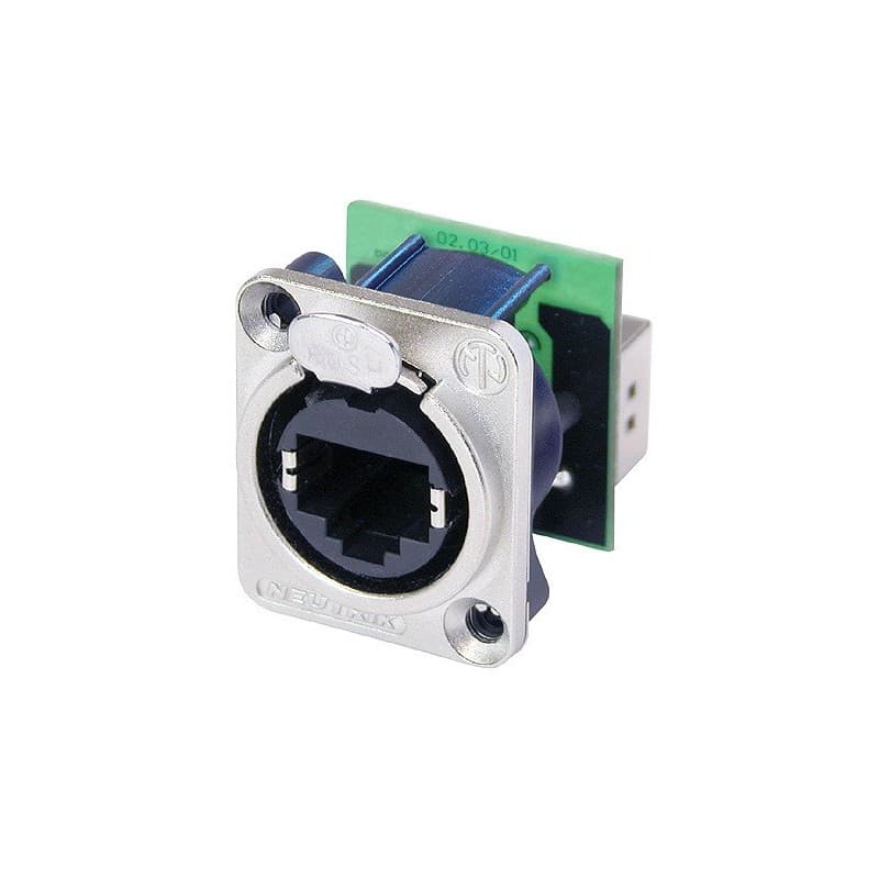 Neutrik NE8FDP Conector RJ45 etherCON Chasis c/seguro