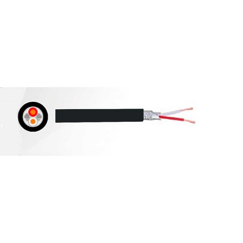 Studiomaster GA219 Cable instalaciones balanceado negro c/foil