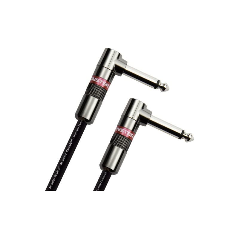 Monster Cable 600493 Classic Cable Instrumento Angulo a Recto 8 In/23 cms