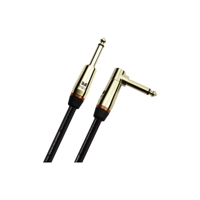 Monster Cable 600541 Rock Series Cable Intrumento Angulo a Recto 12 ft/3.6mts