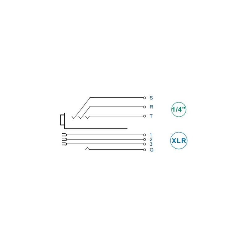 Neutrik NCJ6FA-H conector combo para placa
