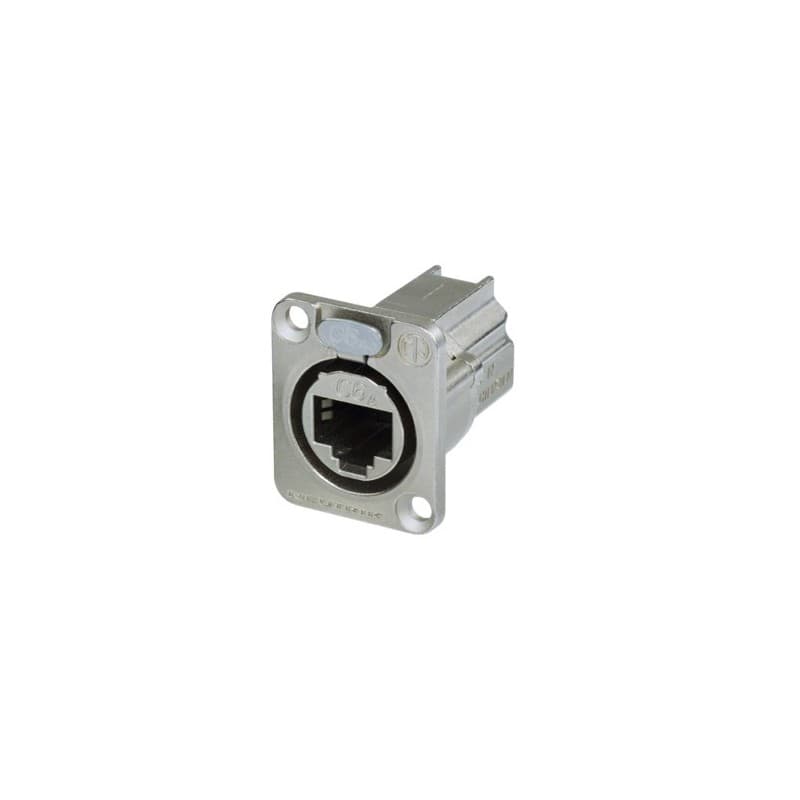 Neutrik NE8FDX-P6 Conector RJ45 etherCON CAT6 panel con seguro - Vista 1