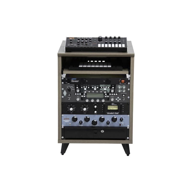 Gator Frameworks GFW-ELITEDESKRK-GRY rack madera premium 10U