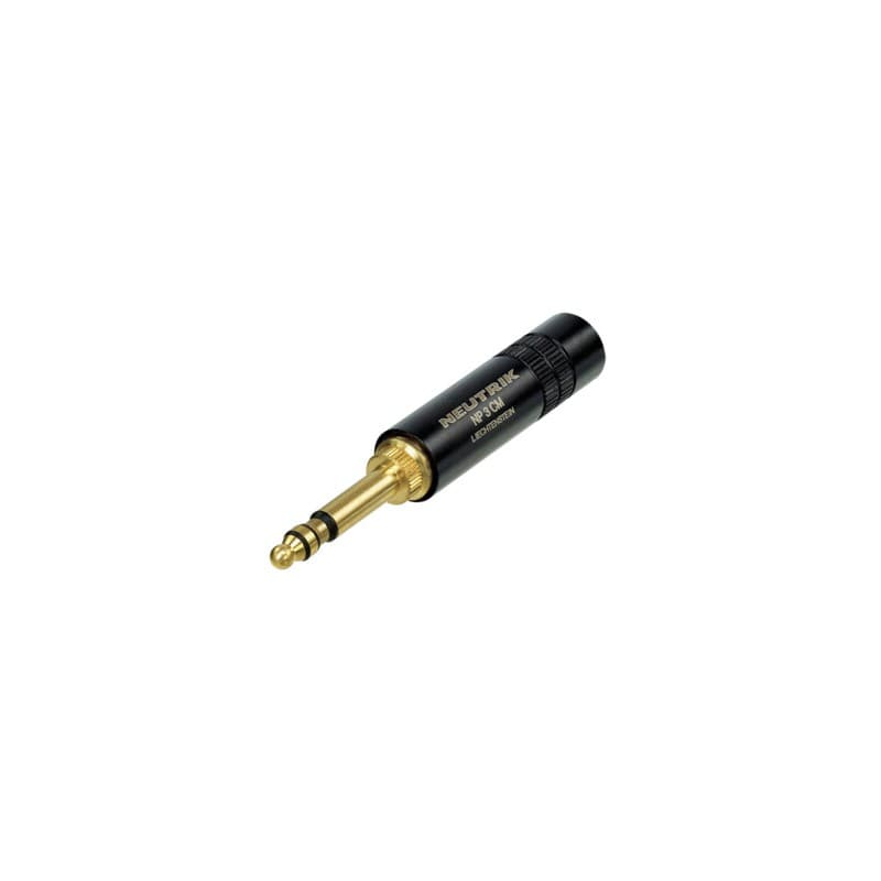 Neutrik NP3CM-B Plug Mil spec 642/5A - red or black/nickel
