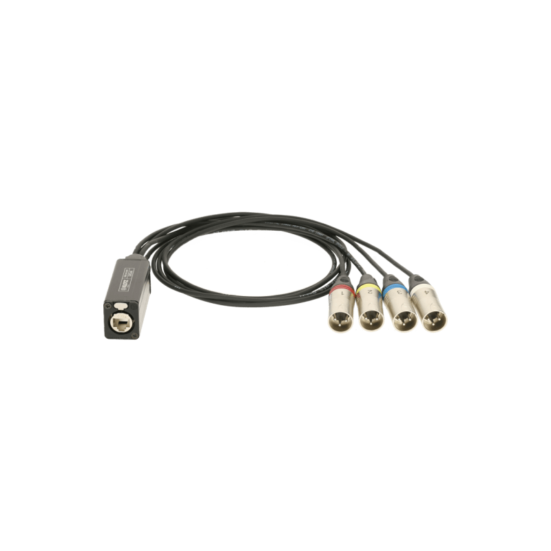 Klotz CLAES-MINI44S SET de CLAES-MINI04 + CLAES-MINI40 CATLINK 4 ch adapter ethercon socket 4 x XLR