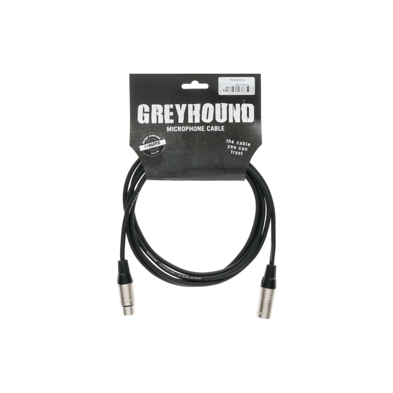 Klotz GRG1FM03.0 Greyhound cable microfono 3mts