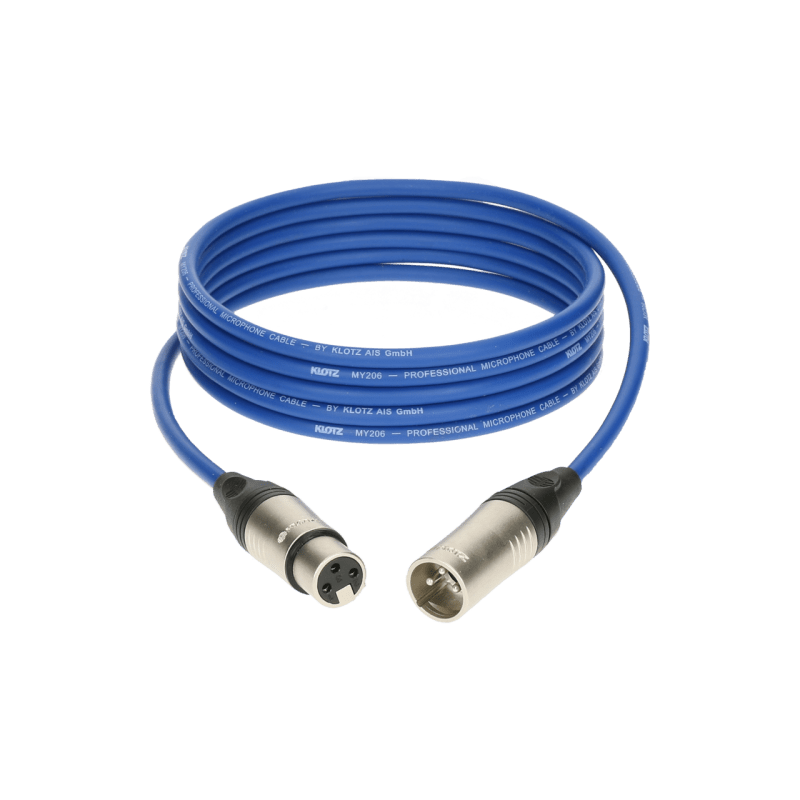 Klotz M1K2FM0200 Cable de Microfono 2 mts azul Aleman