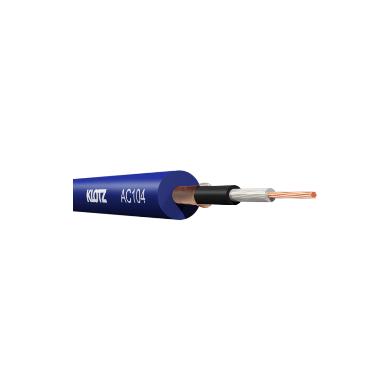 Klotz AC104BL.100 Cable desbalanceado azul 0,22mm (rollo 100 mts)