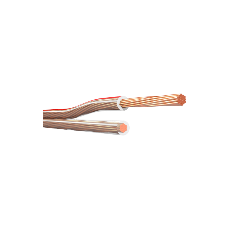 Klotz LYP025T.100 Cable de parlante paralelo transparente 2x2,5mm (Rollo 100 metros)