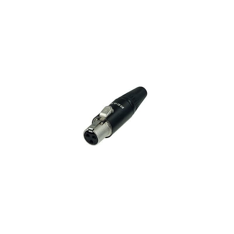Rean RT3FC-B Conector Mini XLR Negro contactos oro