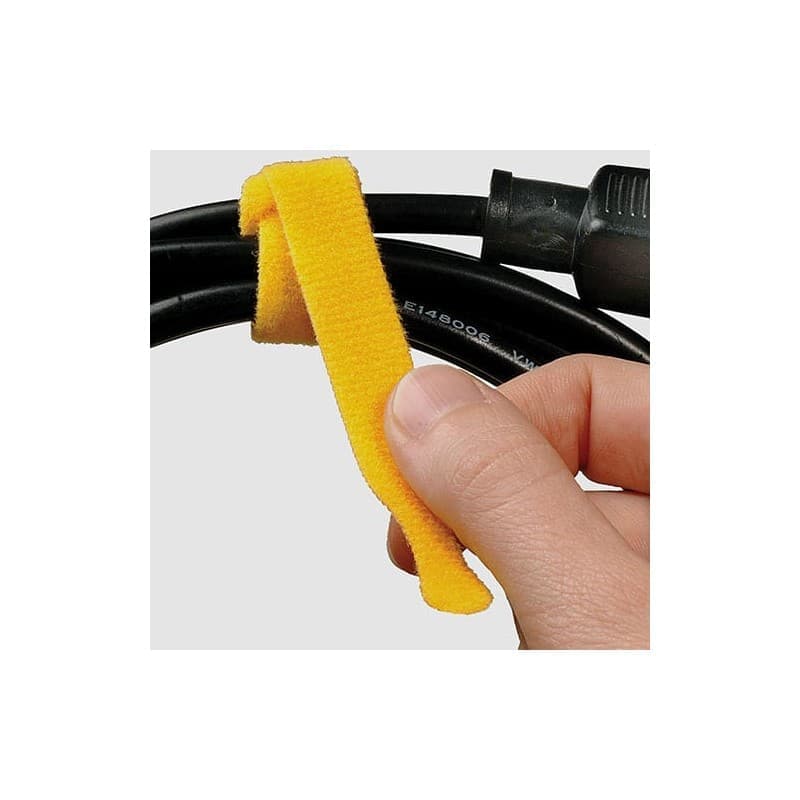 Rip-Tie Y-08-900-Y Amarra velcro Amarilla