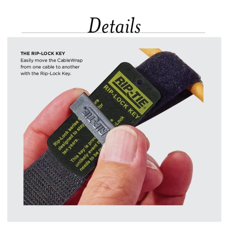 Rip-Tie RLH-065-1PK-BK Amarra 1 x 6.5 pack (sample)