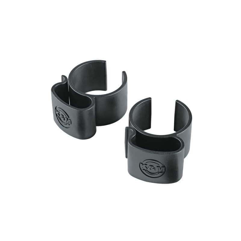 K&M 21406-000-55 Cable Clamp para atriles hasta 42mm (par)