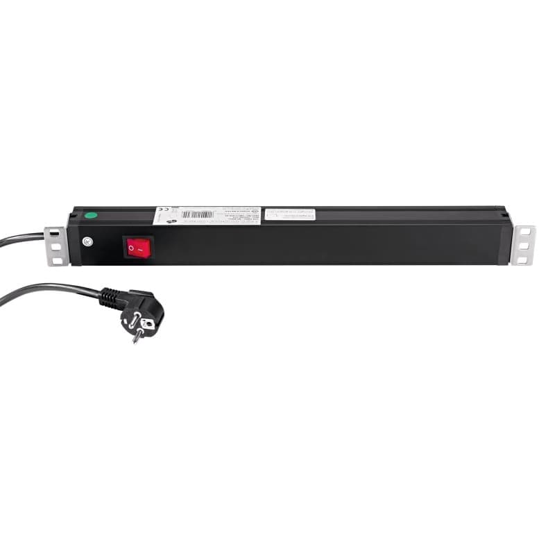 K&M 28672-000-55 Caja de enchufes 7 sockets traseros
