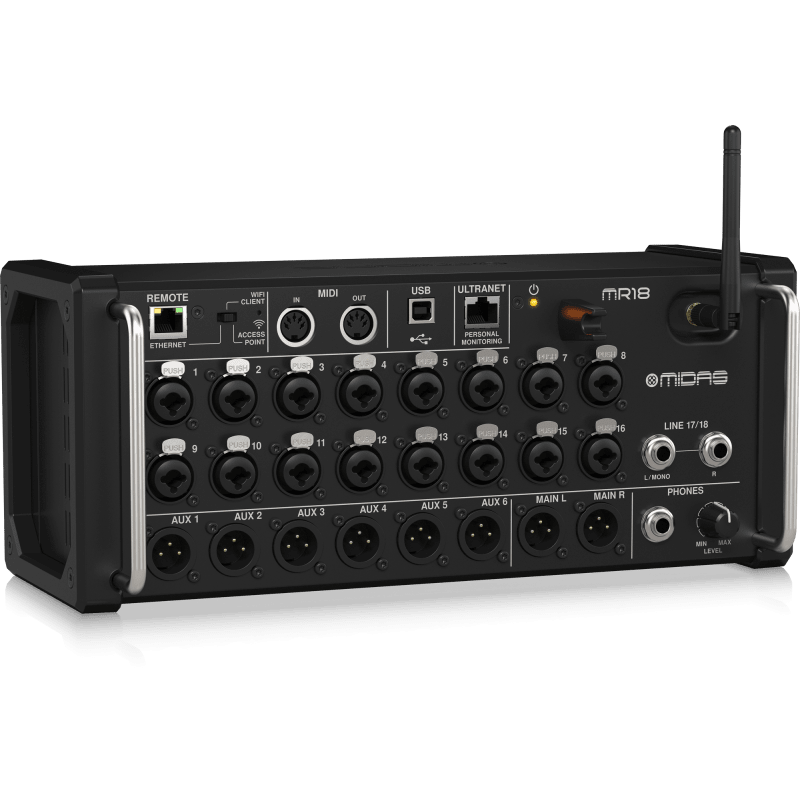 Midas MR18 Mixer Digital de Rack 18 canales