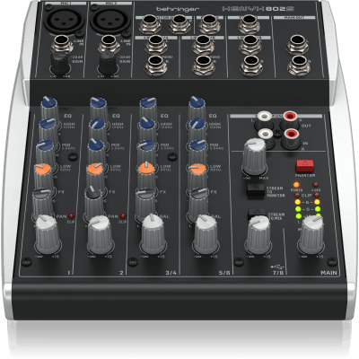 Behringer Xenyx 802S Mixer 8 canales con USB streaming