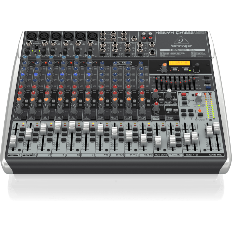 Behringer QX1832USB Mixer 18 canales con USB y Efectos